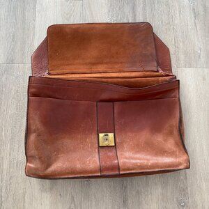 Frank Clegg USA Leather Briefcase / Portfolio – Brown – Made in USA